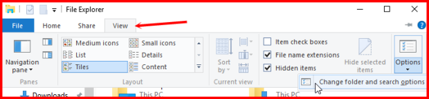 تغيير امتداد الملفات في نظام التشغيل windows